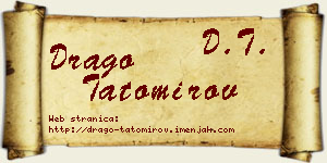 Drago Tatomirov vizit kartica